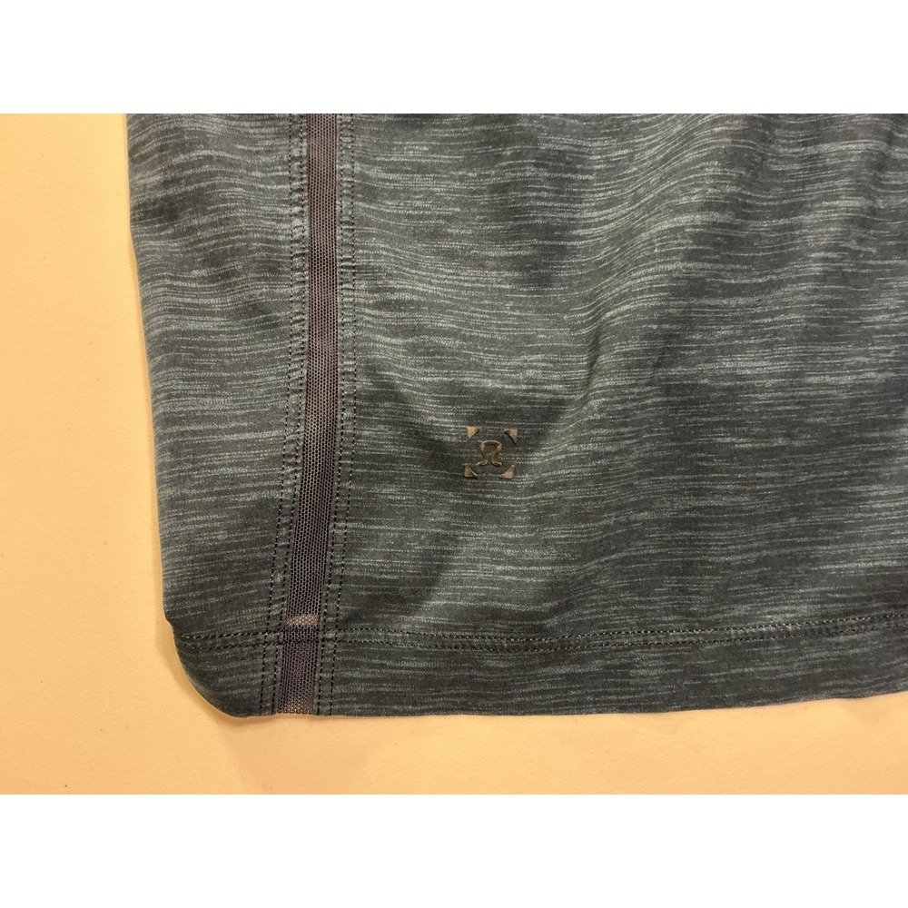 Lululemon Mens Athletic Shorts Dark Teal Space Dye Heathered Drawstring Sz XS - Picture 5 of 5